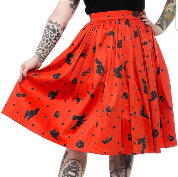halloween print skirts